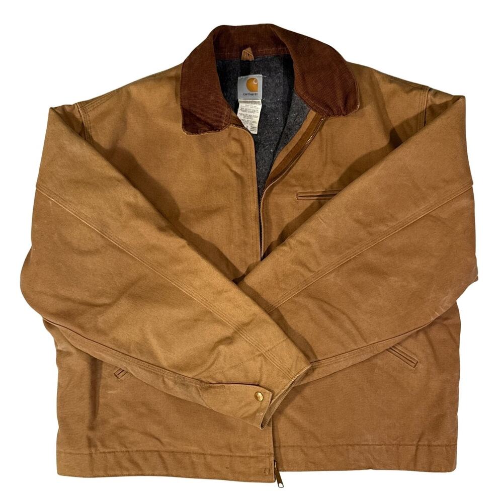 Vintage 2001 Carhartt J01 BRN Detroit Jacket Made in USA Men’s 52 Regular